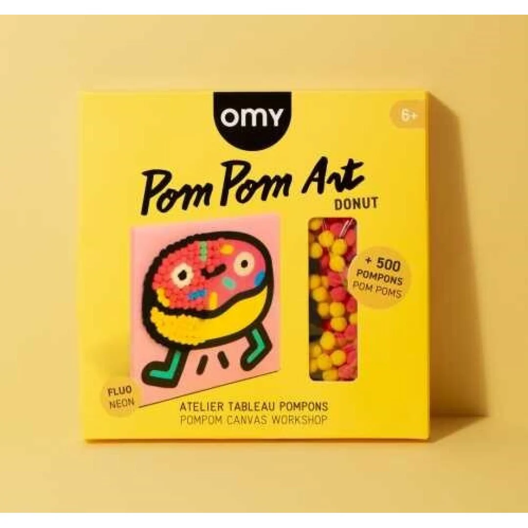 OMY Kit Pintura com pompons DONUT