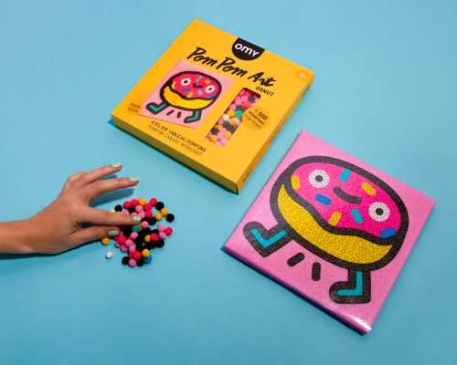 OMY Kit Pintura com pompons DONUT - Image 2