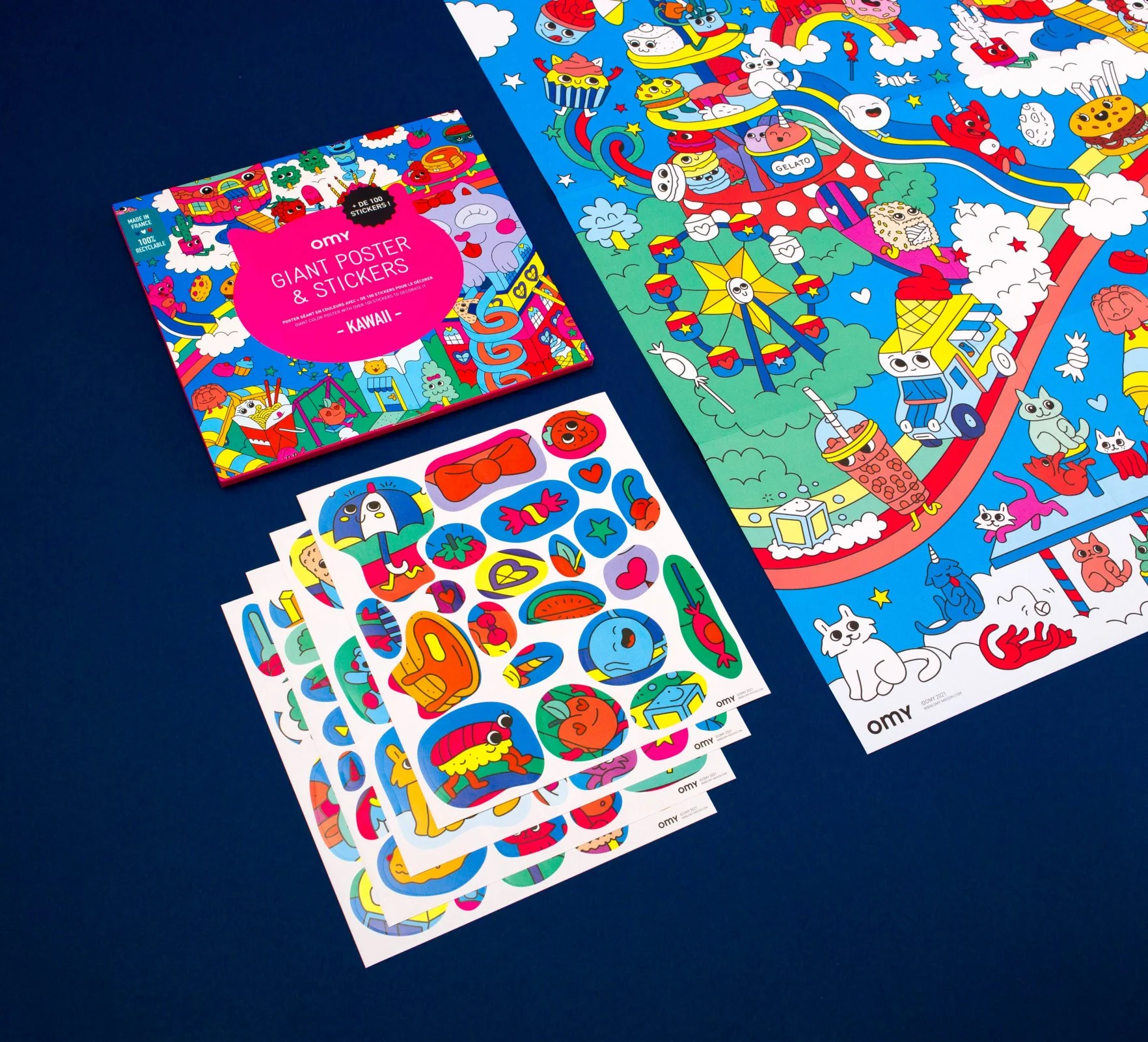 OMY Poster autocolantes XL - Kawaii - Image 2