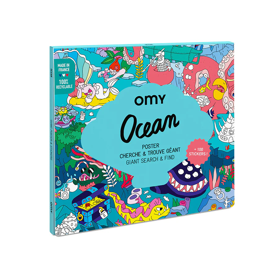 OMY Poster autocolantes XL - Oceano