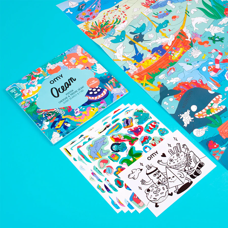 OMY Poster autocolantes XL - Oceano - Image 2