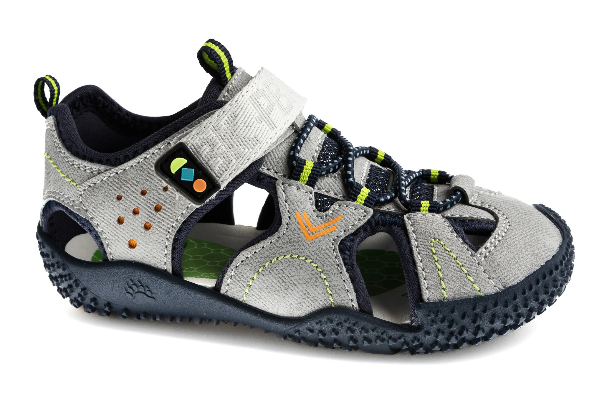 Pablosky Barefoot Sandália Grey-Navy
