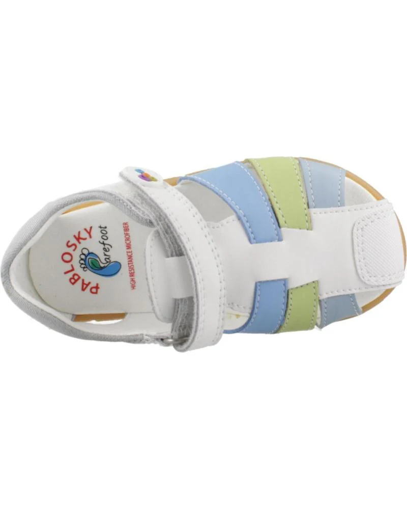 Pablosky Barefoot Sandália Plus Blanco Celeste - Image 6