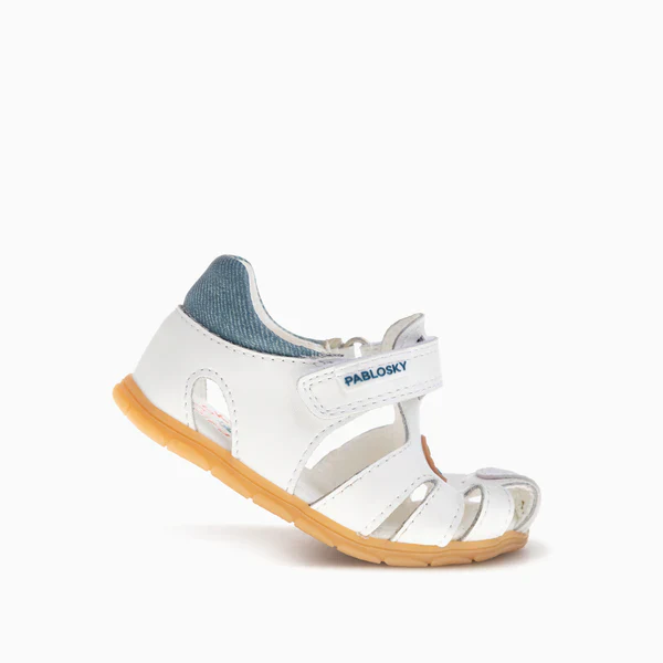 Pablosky Barefoot Sandália Plus Blanco Jeans - Image 5