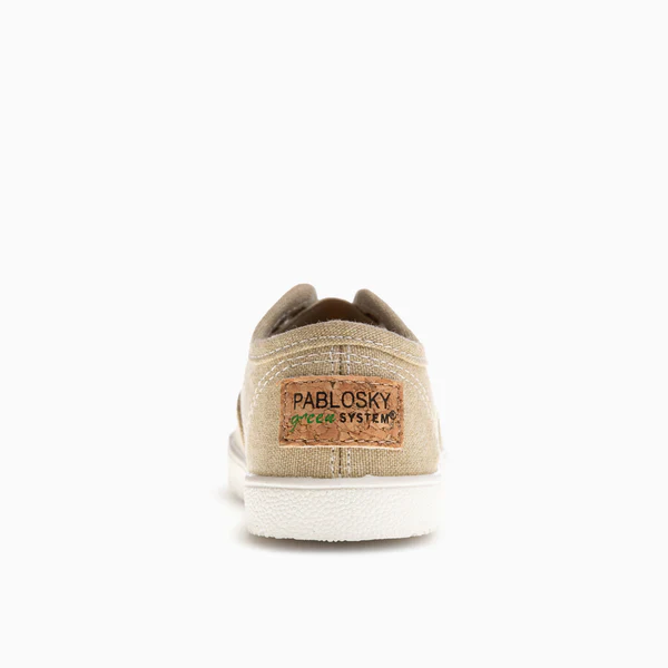 Pablosky Barefoot Sapatilha Lona Lavada Beige - Image 3