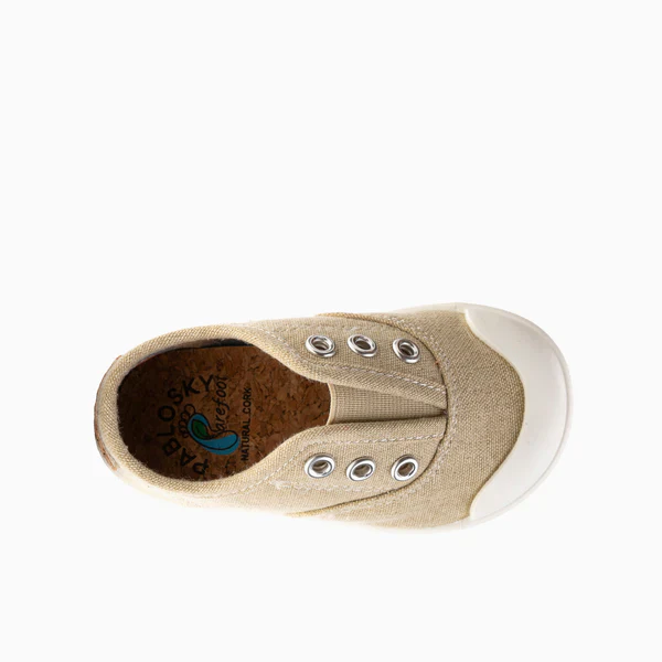 Pablosky Barefoot Sapatilha Lona Lavada Beige - Image 4