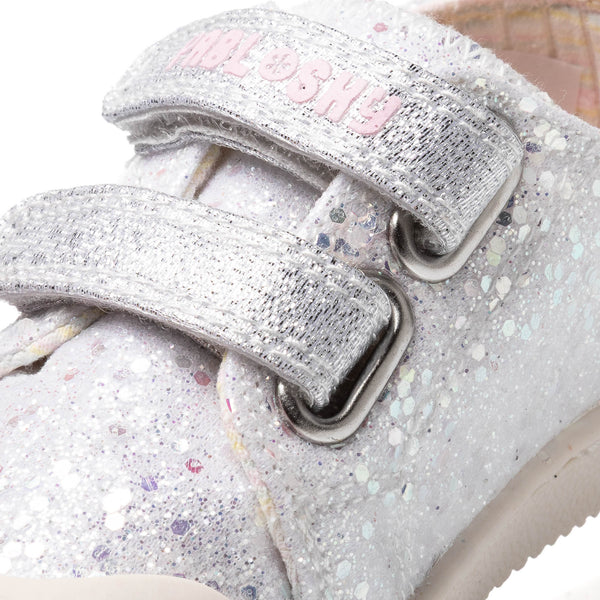 Pablosky Barefoot Sapatilha Lona Glitter Prata - Image 7