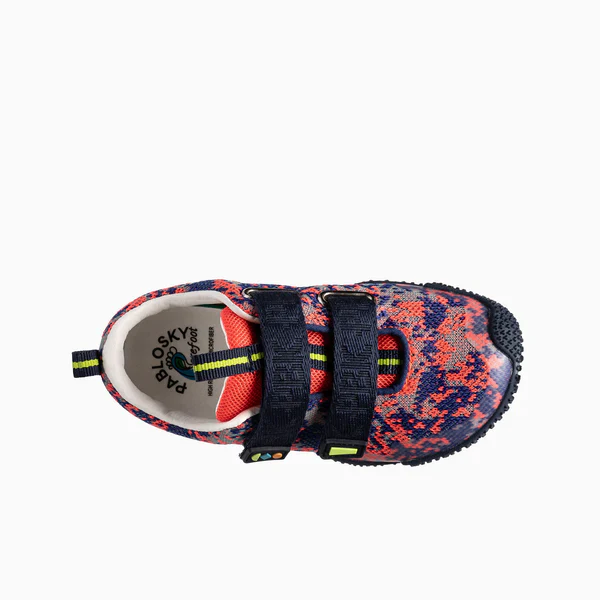 Pablosky Barefoot Sapatilha Navy-Red Knit - Image 4