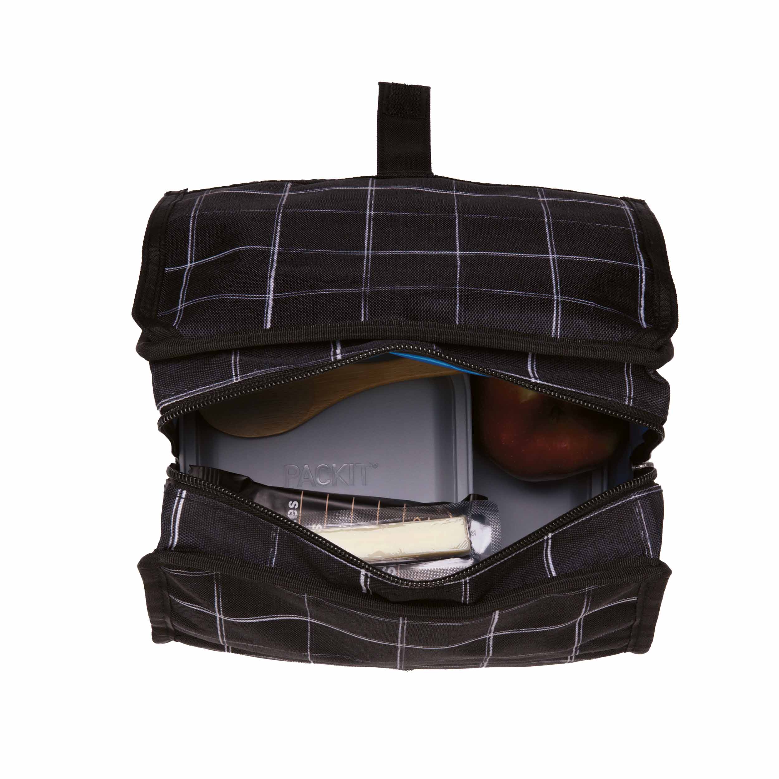 Packit Bolsa lancheira térmica - Lunch Bag Black Grid - Image 5