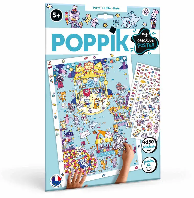 Poppik  - Poster com autocolantes Party