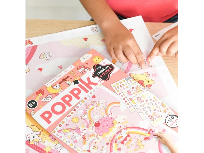 Poppik  - Poster com autocolantes Unicórnios - Image 7