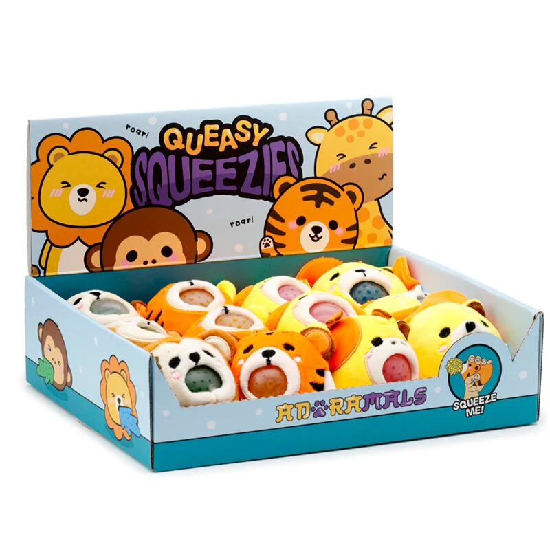 Puckator - Adoramals - Animais de Espremer Queasy Squeezies - Zoo