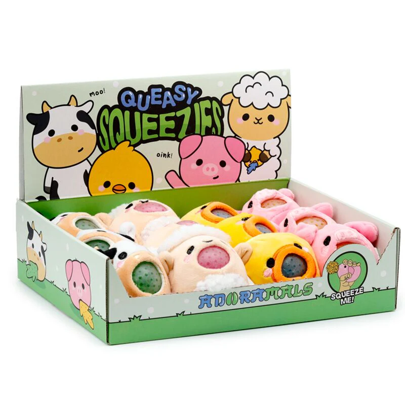 Puckator - Adoramals - Brinquedo de apertar Pelúcia Queasy Squeezies - Quinta