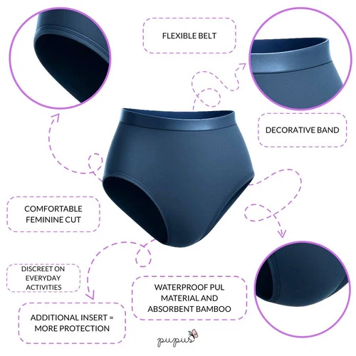 Pupus Cuecas absorvente para senhora [Cor: White] * por encomenda - Image 7