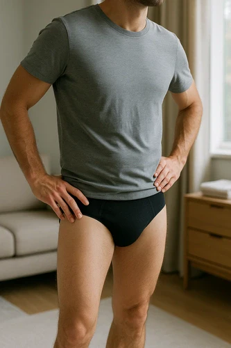 Pupus Cuecas absorvente para homem [Cor: Black] * por encomenda - Image 3