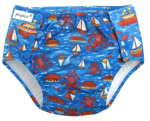 Pupus Cuecas reutilizáveis para Adolescentes 45-65kg [Cor: Boats] * por encomenda