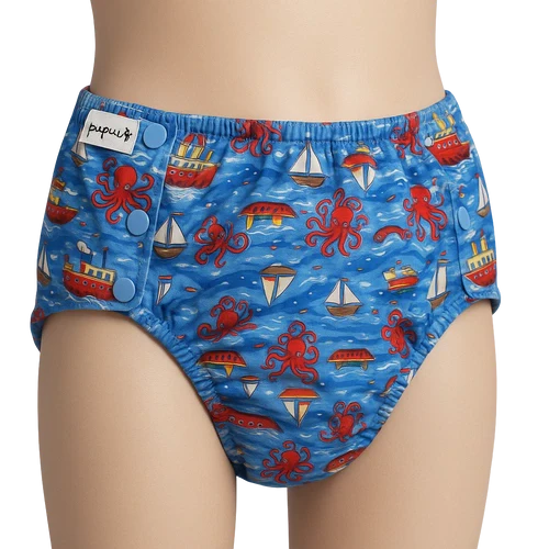 Pupus Cuecas reutilizáveis para Adolescentes 45-65kg [Cor: Boats] * por encomenda - Image 2