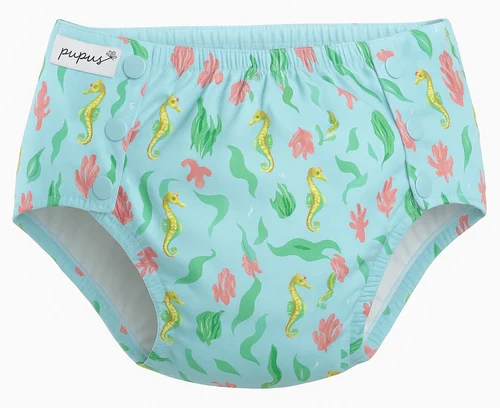 Pupus Cuecas reutilizáveis para Adolescentes 45-65kg [Cor: Seahorse] * por encomenda