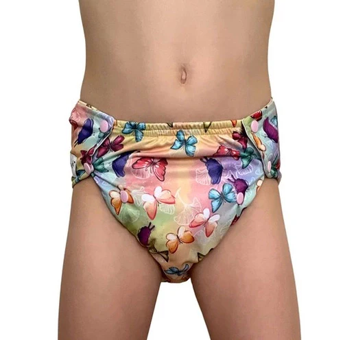 Pupus Fraldas Pull Up reutilizáveis para crianças 20-45kg [Cor: Borboletas] * por encomenda