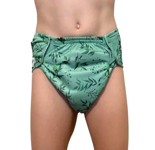 Pupus Fraldas Pull Up reutilizáveis para crianças 20-45kg [Cor: Feel Green] * por encomenda