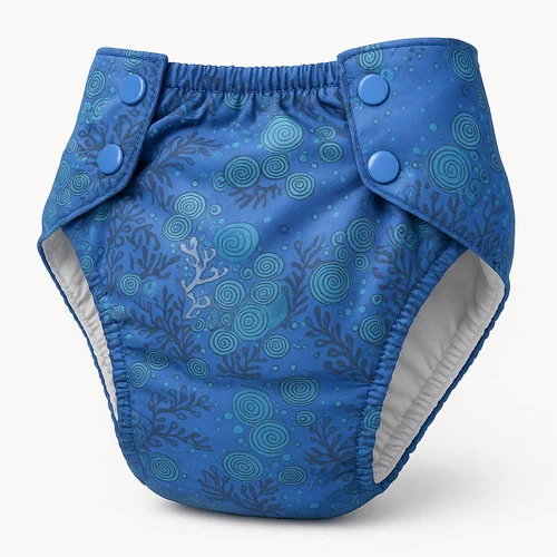 Pupus Fraldas Pull Up reutilizáveis para crianças 20-45kg [Cor: Reef] * por encomenda