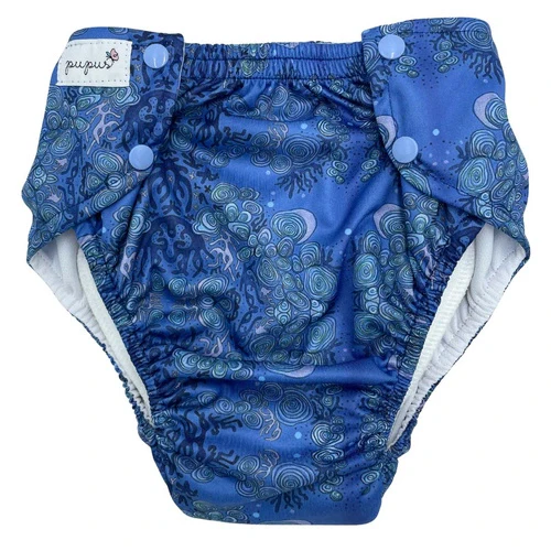 Pupus Fraldas Pull Up reutilizáveis para crianças 20-45kg [Cor: Reef] * por encomenda - Image 2