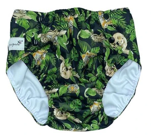 Pupus Fraldas Pull Up reutilizáveis para crianças 20-45kg [Cor: Wild Cats] * por encomenda - Image 2