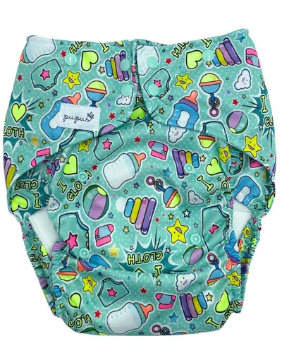 Pupus Fraldas Junior ajustáveis reutilizáveis para crianças 20-45 kg [Cor: DJ BOBO] * por encomenda