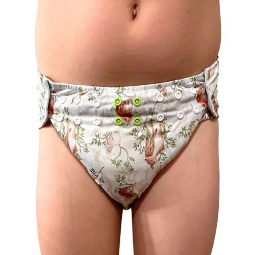 Pupus Fraldas Junior ajustáveis reutilizáveis para crianças 20-45 kg [Cor: DAY IN THE FOREST] * por encomenda - Image 2