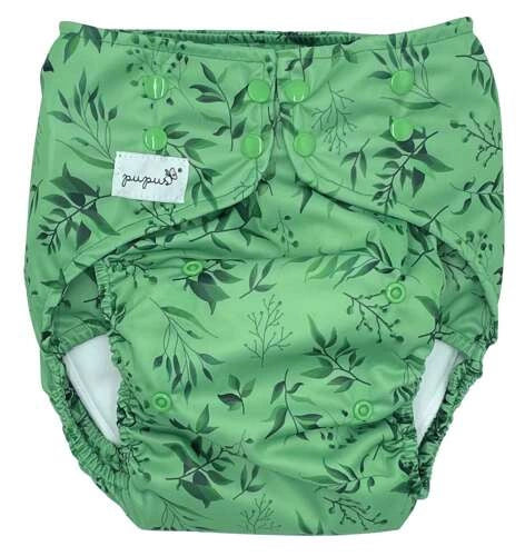 Pupus Fraldas Junior ajustáveis reutilizáveis para crianças 20-45 kg [Cor: I FEEL GREEN] * por encomenda
