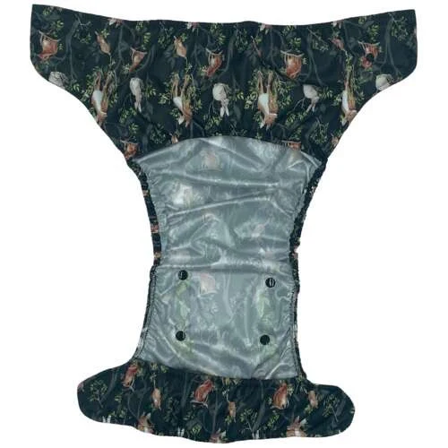 Pupus Fraldas Junior ajustáveis reutilizáveis para crianças 20-45 kg [Cor: NIGHT IN THE FOREST] * por encomenda - Image 3