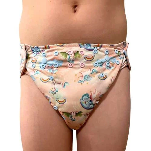 Pupus Fraldas Junior ajustáveis reutilizáveis para crianças 20-45 kg [Cor: UNICORNS] *por encomenda - Image 2