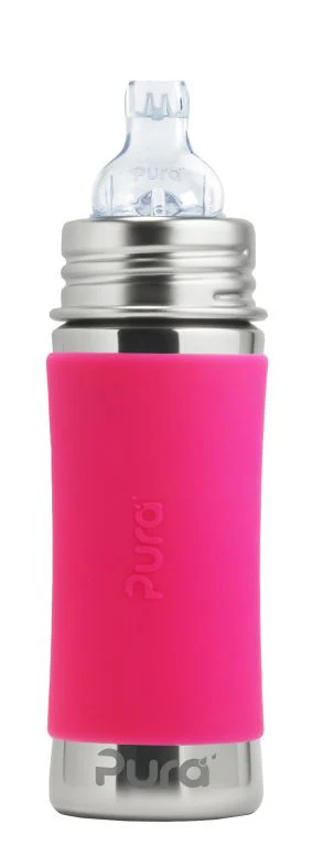 Pura Garrafa De Aço Inoxidável / biberão evolutivo 325ml - bico aprendizagem - Image 12