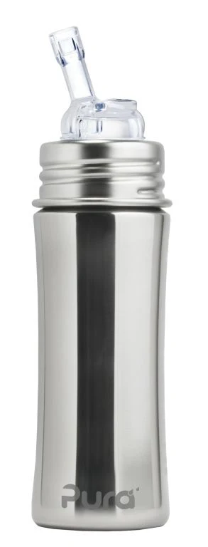 Pura Garrafa De Aço Inoxidável / biberão evolutivo 325ml - bico aprendizagem - Image 14