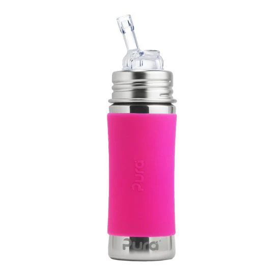 Pura Garrafa De Aço Inoxidável / biberão evolutivo 325ml - bico aprendizagem - Image 15