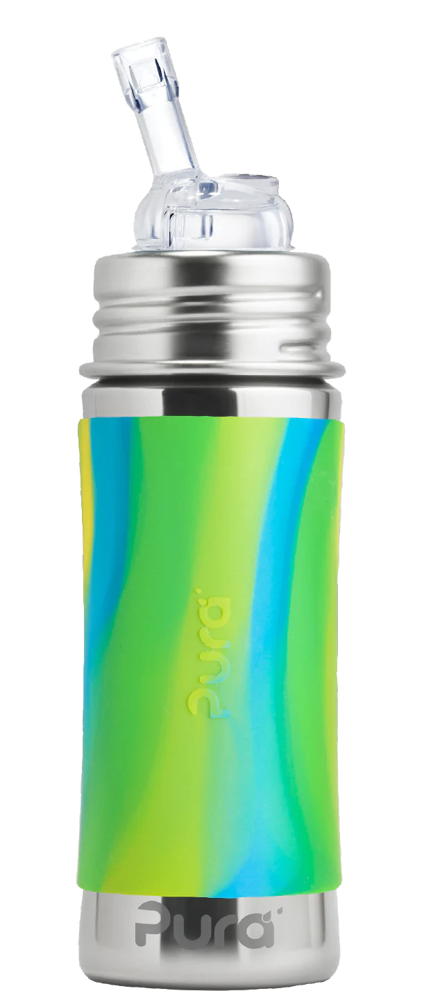 Pura Garrafa De Aço Inoxidável / biberão evolutivo 325ml - bico aprendizagem - Image 18