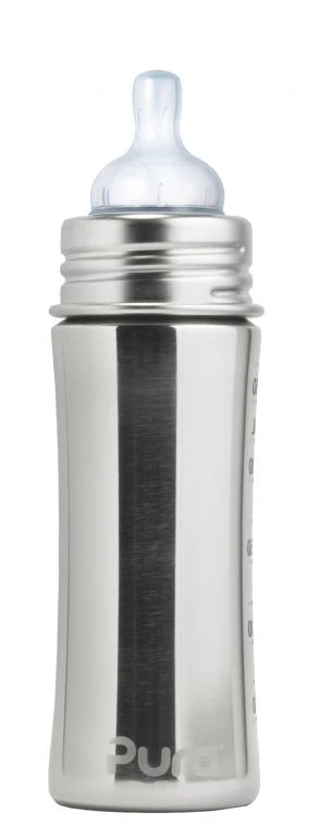 Pura Garrafa De Aço Inoxidável / biberão evolutivo 325ml - bico aprendizagem - Image 8