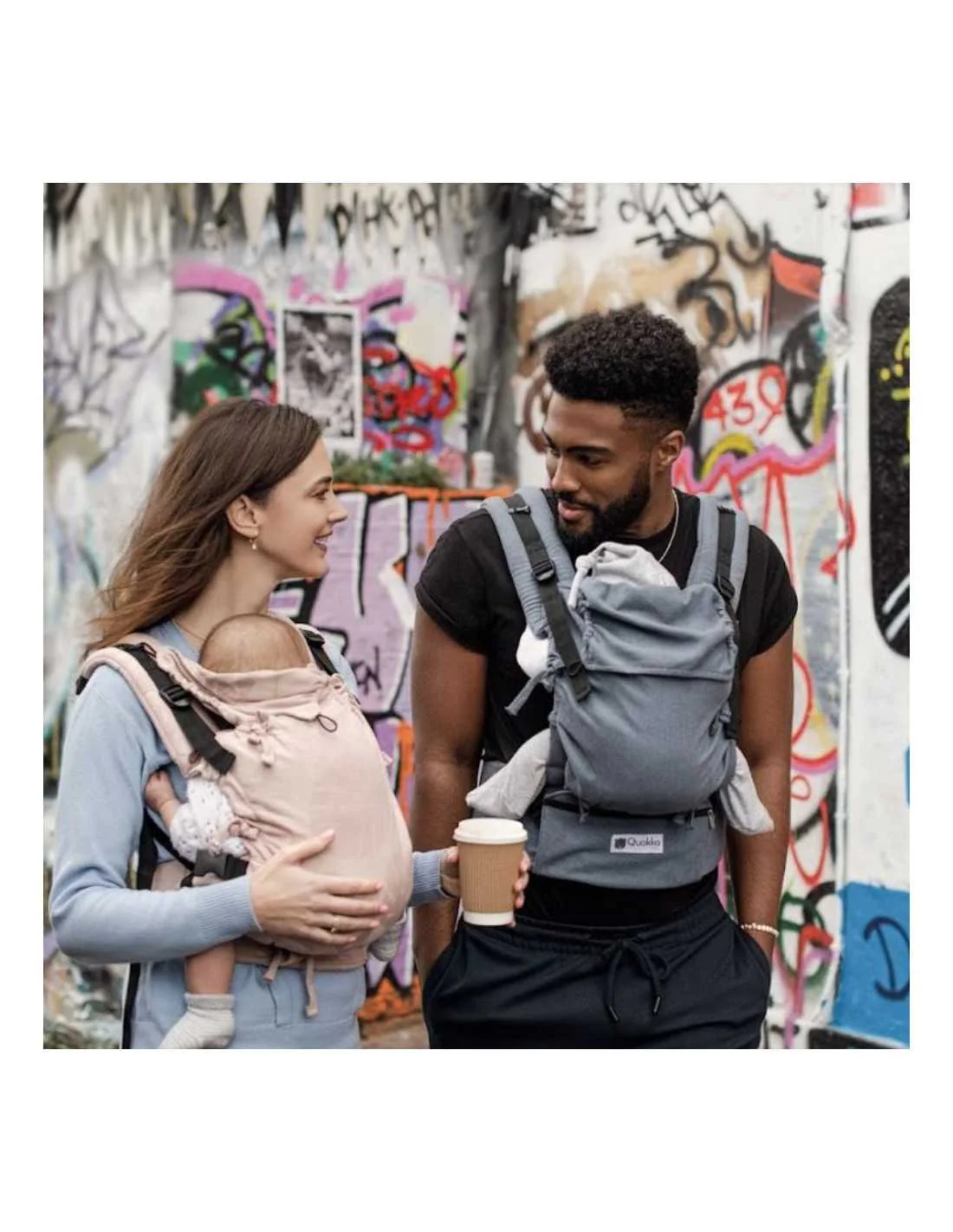 Mochila Quokkababy Ajustável E-Carrier Denim Blue - Image 4