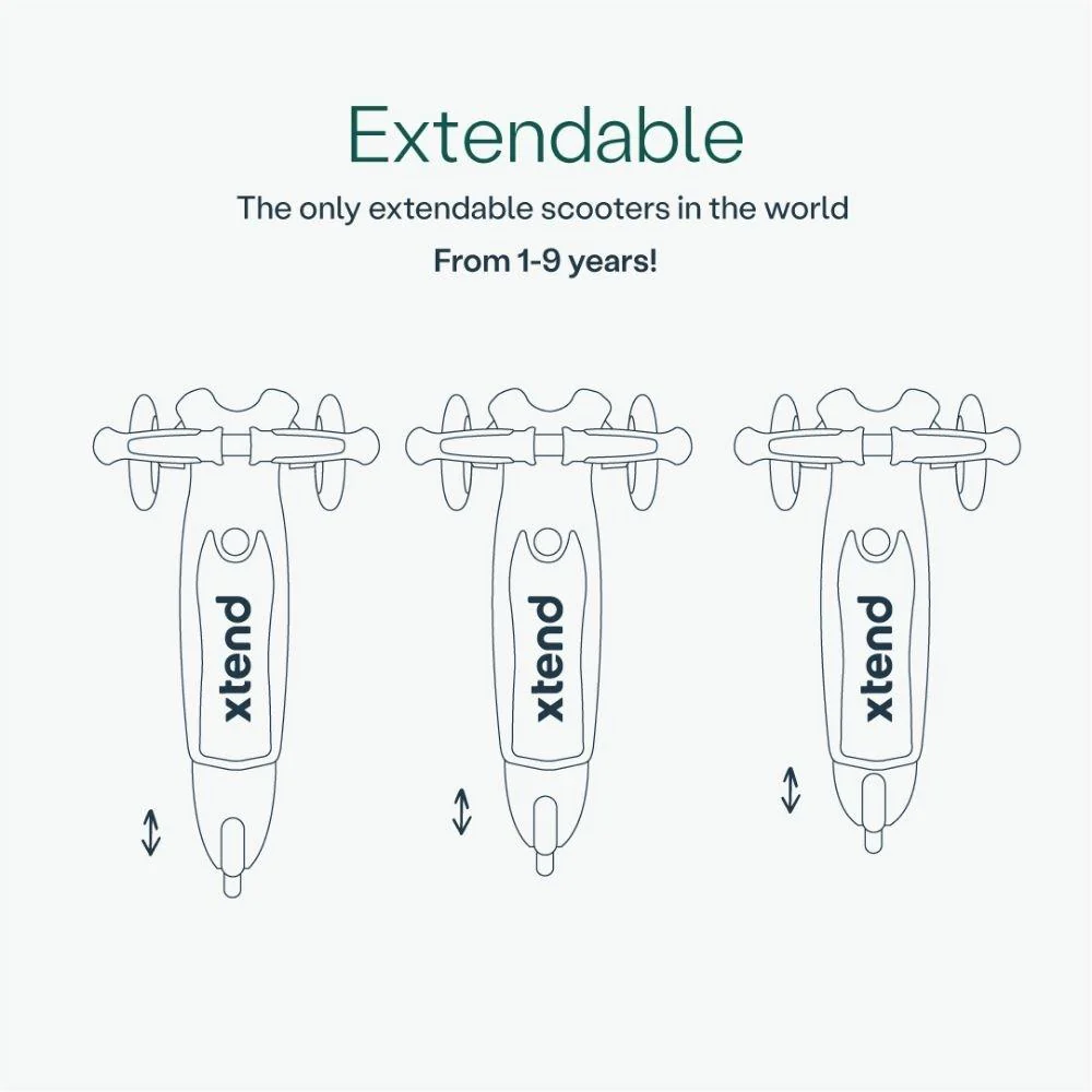 SMARTRIKE XTEND MINI-RIDE Sage Green trotinete evolutiva - Image 5