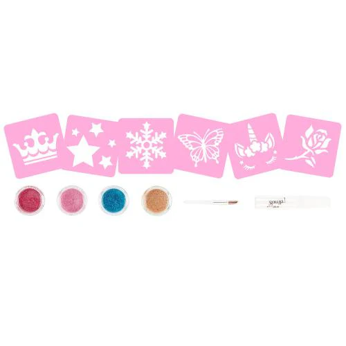 Souza Kit de Tatuagens com glitter - Image 2