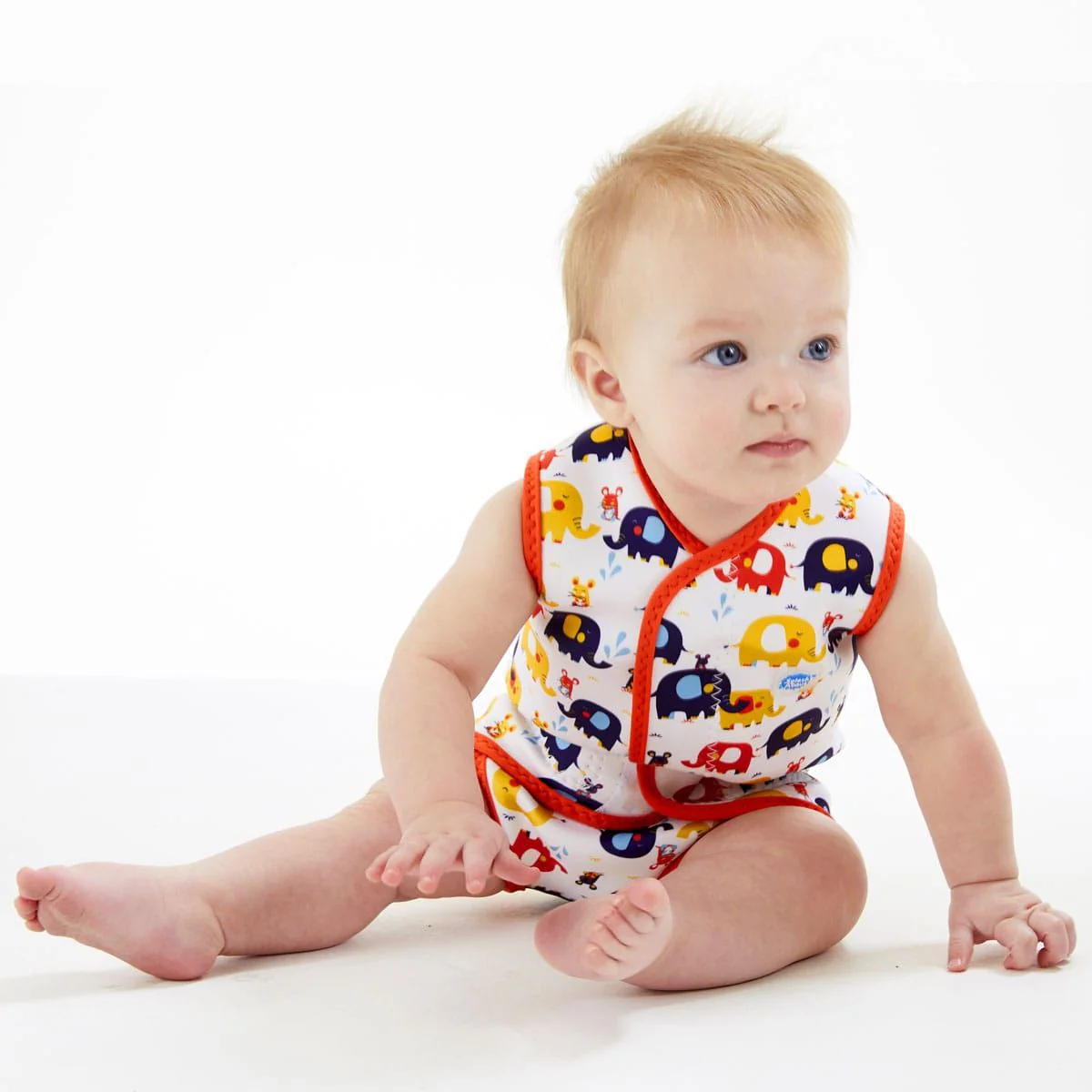 Splash About -  Fato de praia/piscina térmico Baby Wrap™  Little Elephants 18-30m - Image 3