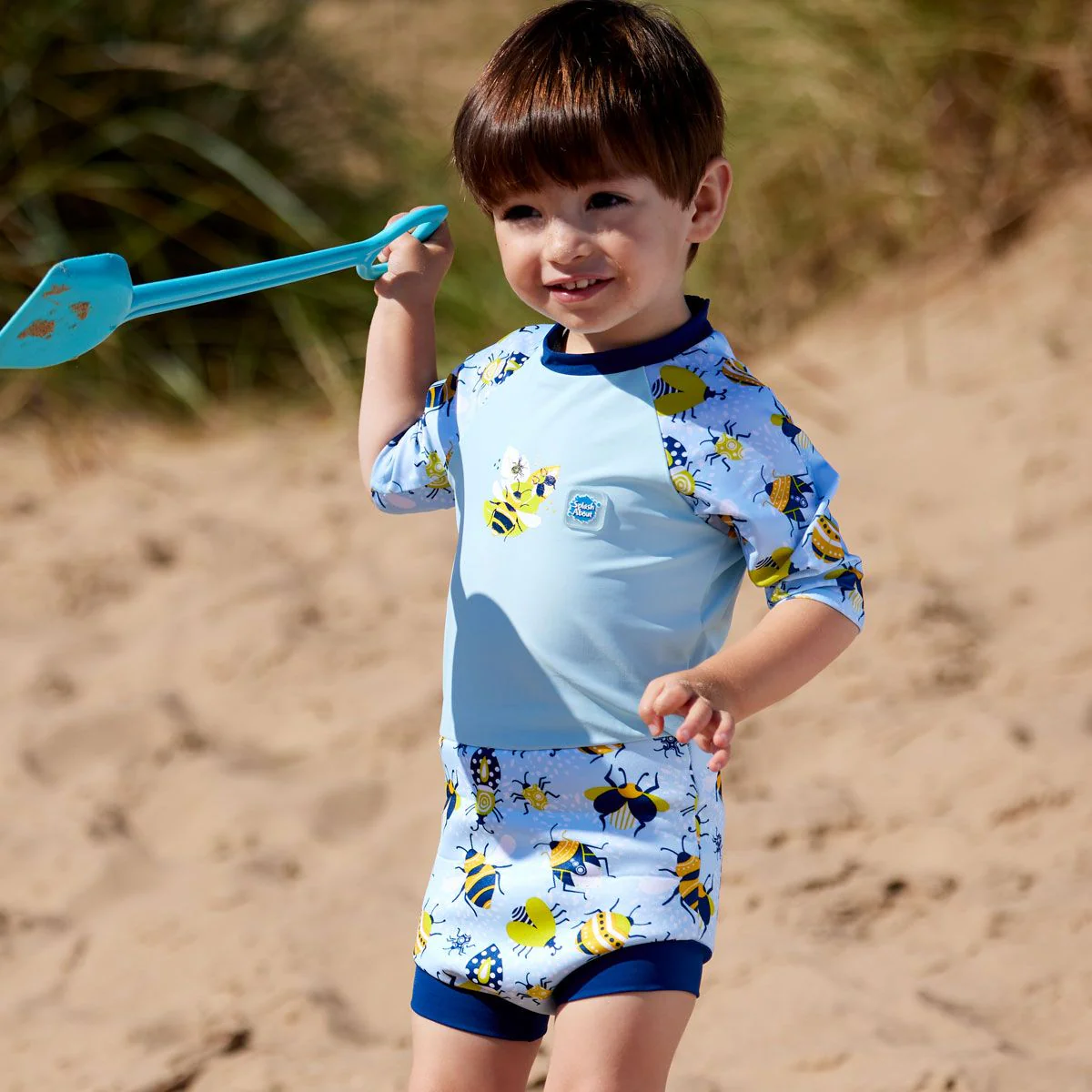 Splash About - Fato de praia/piscina térmico  Happy Nappy™ Sunsuit Bugs Life