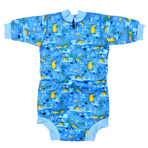 Splash About - Fato de praia/piscina térmico  Happy Nappy™ Wetsuit Crocodile Swamp - Image 2