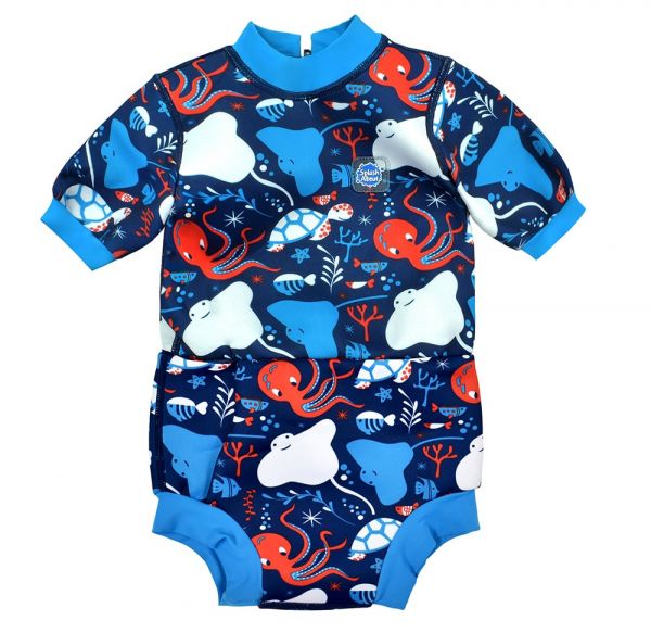 Splash About - Fato de praia/piscina térmico Happy Nappy™ Wetsuit Under The Sea