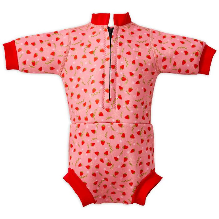 Splash About - Fato de praia/piscina térmico Happy Nappy™ Wetsuit Strawberry Field - Image 3