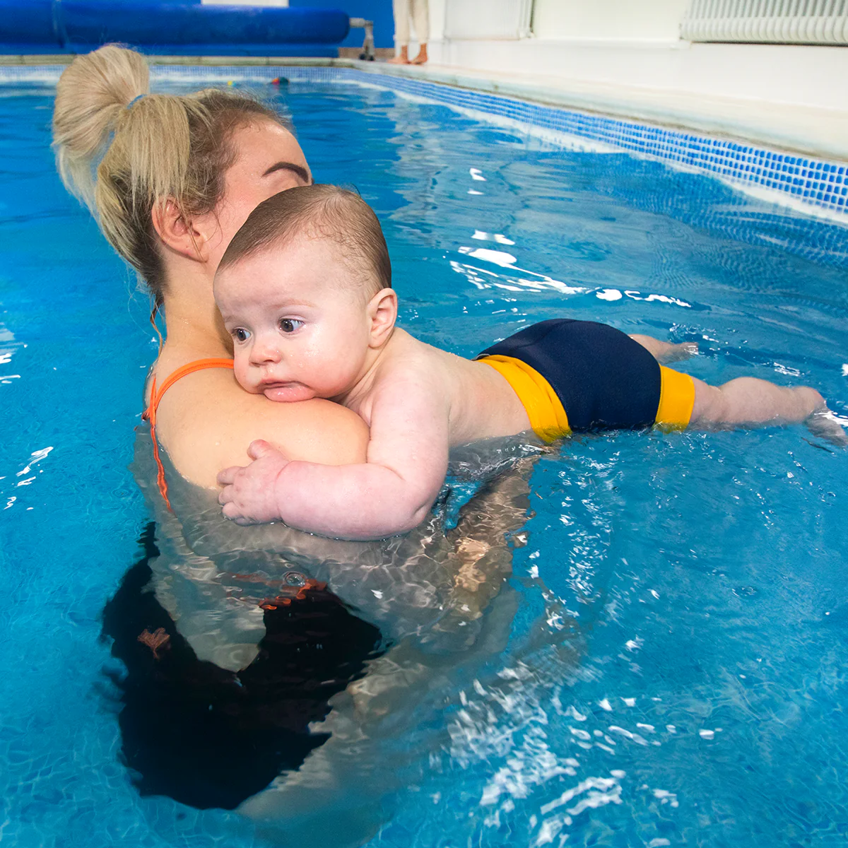 Splash About - Fralda / Cueca Reutilizável Praia/ Piscina Happy Nappy DUO Navy/Yellow - Image 3