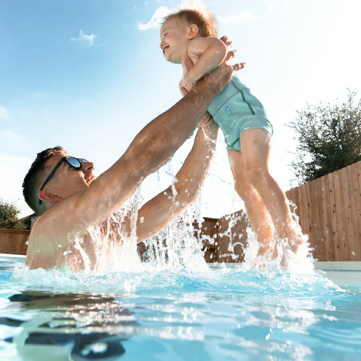 Splash About - Fralda / Cueca Reutilizável Praia/ Piscina Happy Nappy Pistachio - Image 5