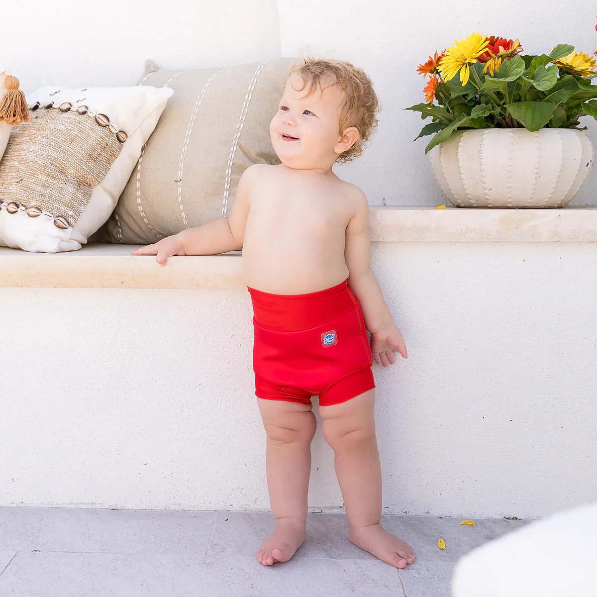 Splash About - Fralda / Cueca Reutilizável Praia/ Piscina Happy Nappy Red - Image 3