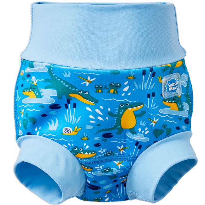 Splash About - Fralda / Cueca Reutilizável Praia/ Piscina Happy Nappy Crocodile Swamp