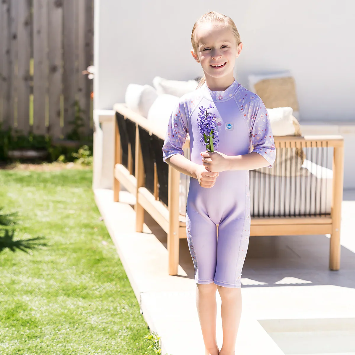 Splash About - UV Sun & Sea Suit Fato Praia / Piscina térmico Lilac Spring - Image 2